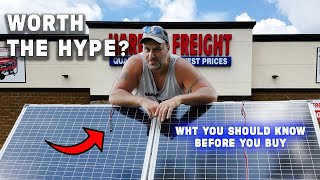Harbor Freight Solar Panels and WHAT YOU NEED TO KNOW before you buy them