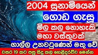 මීට වසර 19කට පෙර අද වගේ දිනක උනවටුණේ දී සුනාමියෙන් මතු වු මිල කල නොහැකි මහා වස්තුවක්  ගැන අනාවරණයක්