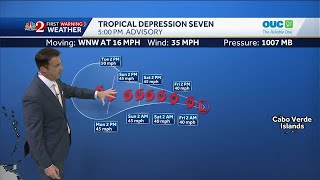 Tropical Depression 7 could become tropical storm soon, NHC says