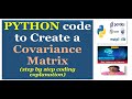 Python Code for Computing Covariance Matrix in Tamil|