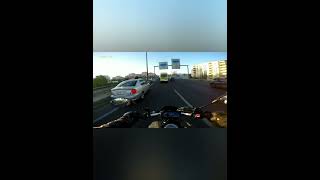 Chasing emergency ambulance in traffic Yamaha MT-07 #shorts #mt07