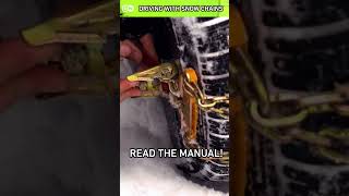 How not to KILL your car with SNOW CHAINS #shorts #snowchain #howto