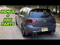 MK7.5 Golf R Remus Exhaust Sounds + DSG Farts