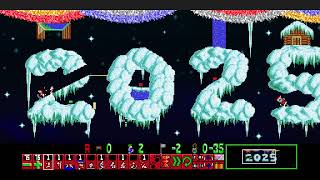 Holiday Lemmings 2024 - How To Solve It, Level 15 Night Rank (Video Redo)