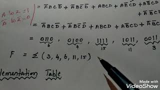 Implementation of Boolean expression using MUX | Tamil