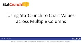 StatCrunch: Charting Values across Multiple Columns