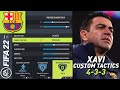 HOW TO PLAY LIKE XAVI'S FC BARCELONA IN FIFA 22 ULTIMATE TEAM