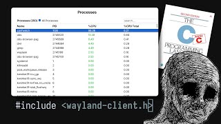 Writing a GUI Task Manager from scratch in C using only libwayland