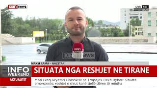 Situata nga reshjet në Tiranë