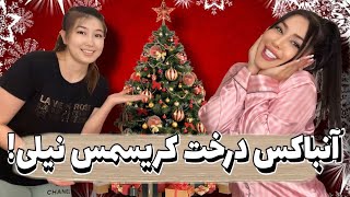 بالاخره درخت كريسمس عجيبمو چيندم 🎄😍🪅