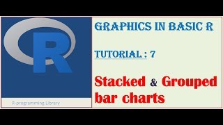 Graphics in Basic R || Tutorial - 7: Stacked & Grouped bar charts
