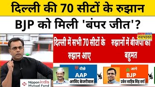 Delhi Election Results with Sushant Sinha: दिल्ली की 70 सीटों के रुझान BJP को मिली 'बंपर जीत'? TNNB