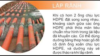 Phương pháp thi công cáp ngầm dùng ống nhựa HDPE