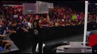 WWE RAW 7/13/15 Brock Lesnar betrays Paul Heyman!!