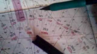 Nautical Navigation and Piloting Using Triangle Protractor