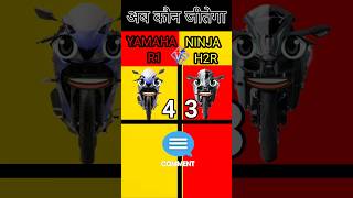 Yamaha R1 vs h2r 👆🤣😂 [Hamza gaming 70]