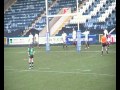 Rochdale Town Team Vs Fiji UK: Snape off load for Marland try