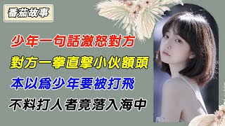 EP103：少年一句話激怒對方，對方一拳直擊小夥額頭，本以為少年要被打飛，不料打人者竟落入海中