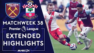 West Ham v. Southampton | PREMIER LEAGUE HIGHLIGHTS | 5/23/2021 | NBC Sports