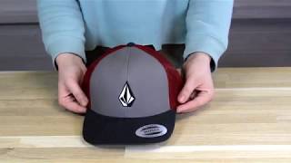 Volcom Full Stone Cheese Cap in Burgundy