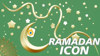 Blender 3D How to Easy make Moon icon for Ramadan holiday Beginner Beginners Tutorial