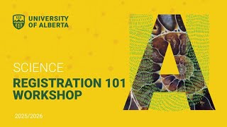 Registration 101: Faculty of Science (2025)