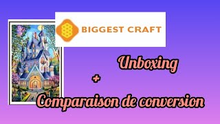 Unboxing partenariat #biggestcraft 🥰+Comparaison de Conversion