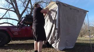 VEVOR Amazon Budget Awning Room Unboxing Set Up \u0026 First Impressions  (Yescom 6 x 8 2000 x 2500)