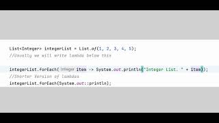 Java Lambda | Quick Tutorial | Beginners Shorts