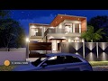 Modern house night render in lumion 3d walkthrough | modern home design india