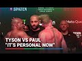 Tyson slaps Paul at weigh in for their heavyweight boxing match