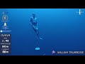 AIDA Depth World Championship Roatan 2017 - William Trubridge CNF GOLD