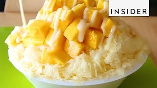 Mango And Coconut Milk Shaved Ice