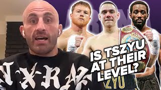Alex Volkanovski REVEALS why Tim Tsyzu CAN COMPETE with Canelo & Terence Crawford