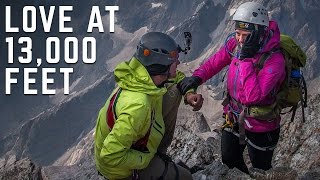 An Epic Proposal On A Mountain Peak