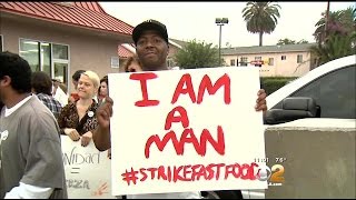 Fast-Food Workers Protest To Raise Minimum Wage To $15 An Hour