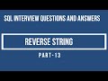 Reverse Function in SQL  || Charindex || Substring #sql #sqlserver #database
