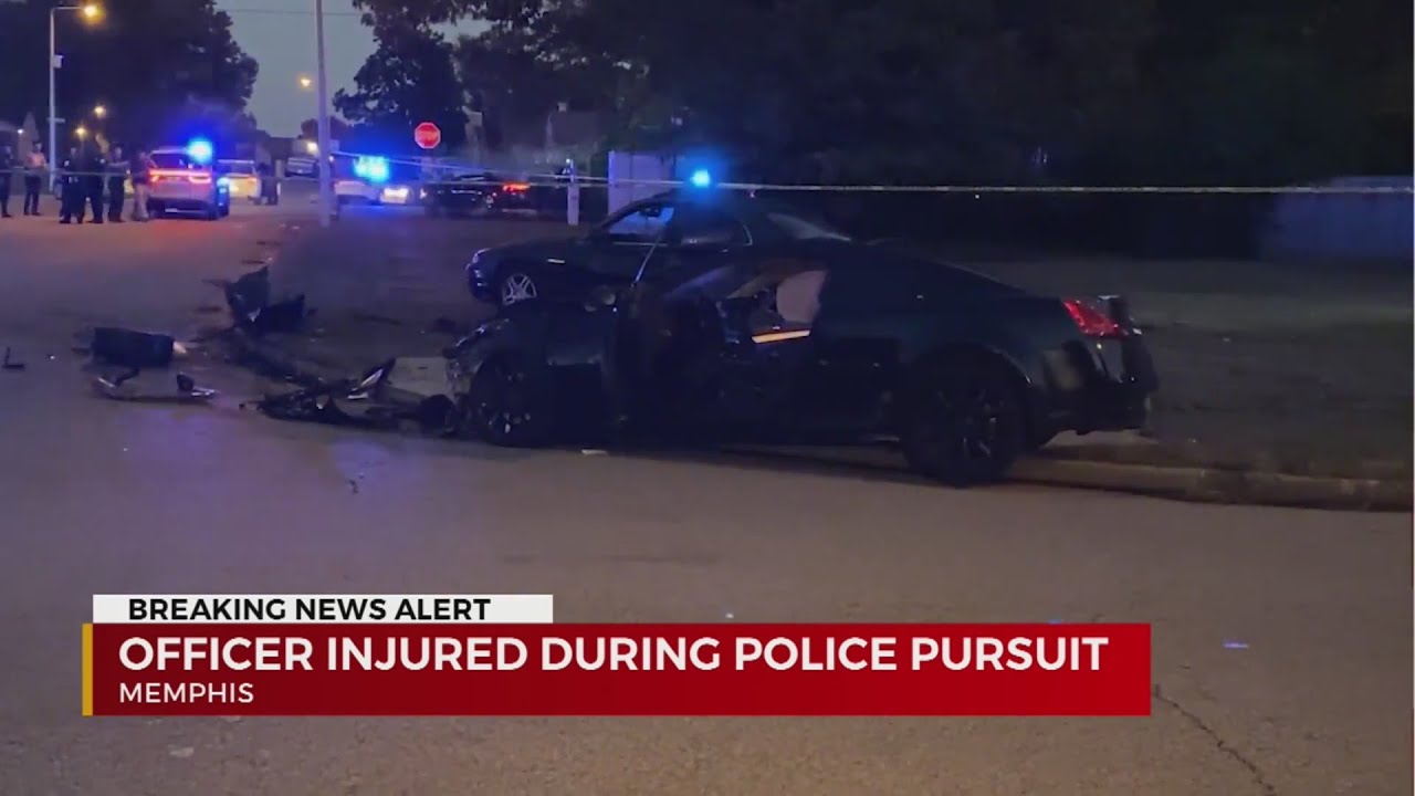 Officer Injured During Police Pursuit In Memphis - YouTube