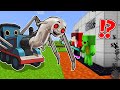 The Most Secure House vs THOMAS SPIDER TRAIN - Minecraft gameplay by Mikey and JJ (Maizen Parody)