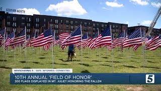 Mt. Juliet commemorates Memorial Day with 10th annual 'Field of Honor'