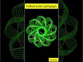 Awesome spirograph animation with python turtle  #shorts😝😝