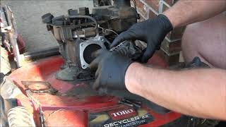 How to REPLACE a HEAD GASKET TORO Briggs & Stratton 7.25 163cc Engine Guaranteed to Start lawnmower