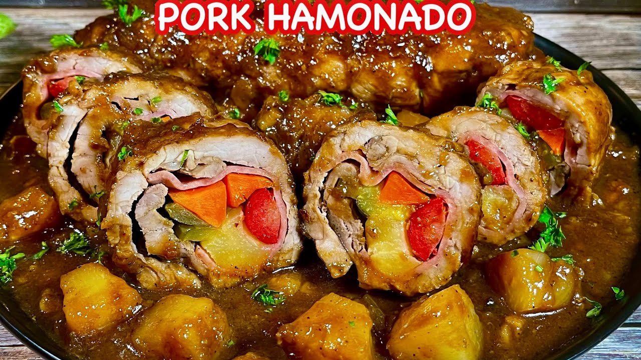 PORK HAMONADO ROLL | How To Cook Pork Hamonado | Filipino Style Pork ...