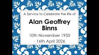 Funeral of Alan Binns LIVE - St. David's URC Eastham