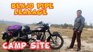 Old Bullet Benjo Pipe Leakage Problem || Camping Site|| Tiger Reserve adjacent |