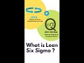 What is Lean Six Sigma?