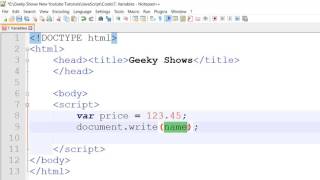 Declaring and Initializing Variable in JavaScript (Hindi)