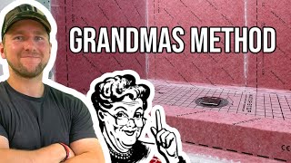 Grandmas Method. How to waterproof a shower floor. WINNI