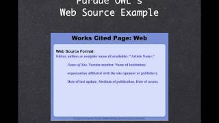 ELearning Module 4 MLA Citations Summary