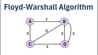 The Floyd-Warshall Algorithm (Step-by-Step Example)